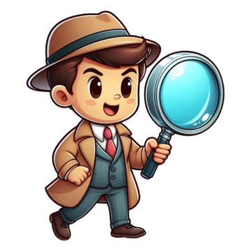 Detective Equipment, Detective Background, Detective Drawing, Detective Silhouette, Cartoon Detective, Detective Man, Detective Illustration, Detective Design, Research Illustration