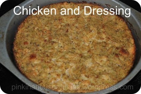 Dressing With Cream Of Mushroom, Chicken Dressing Recipe, Southern Dressing Recipe, Crockpot Chicken And Dressing, Chicken And Dumplin Recipe, Dumplin Recipe, Dressing Stuffing, Southern Dressing, Chicken And Dressing