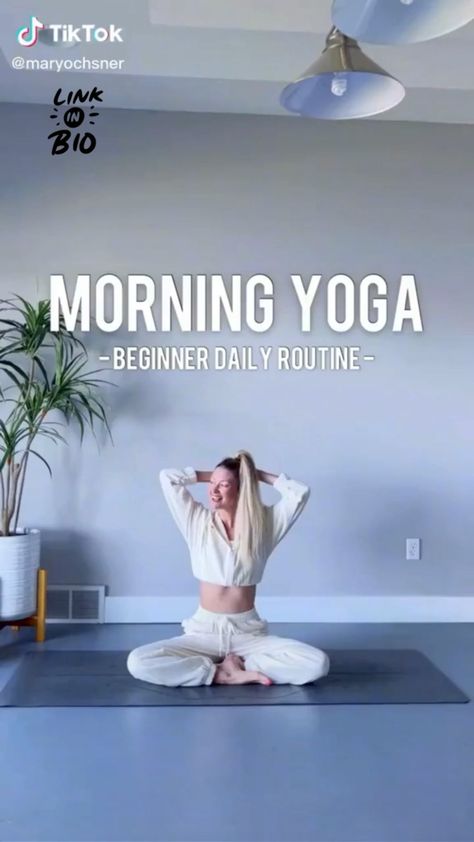 Beginner morning yoga routine Quick Morning Yoga, Basic Yoga For Beginners, Morning Yoga Workouts, Beginner Morning Yoga, Morning Yoga Flow, Growing Mint, Morning Yoga Routine, Partner Yoga, Yoga Posen