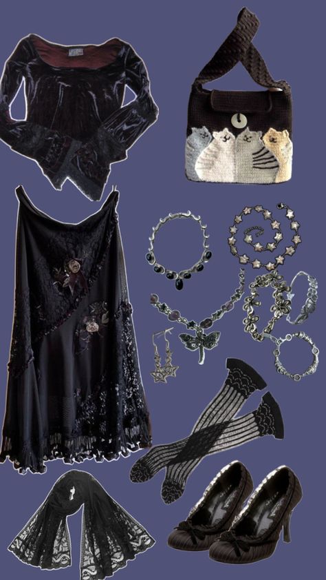 Whimsical Goth Aesthetic Outfits, Whimsical Goth Aesthetic, Outfits Gothic, Whimsigoth Style, Goth Prom, Bohemian Outfits, Whimsical Goth, Witch Outfit, Goth Aesthetic