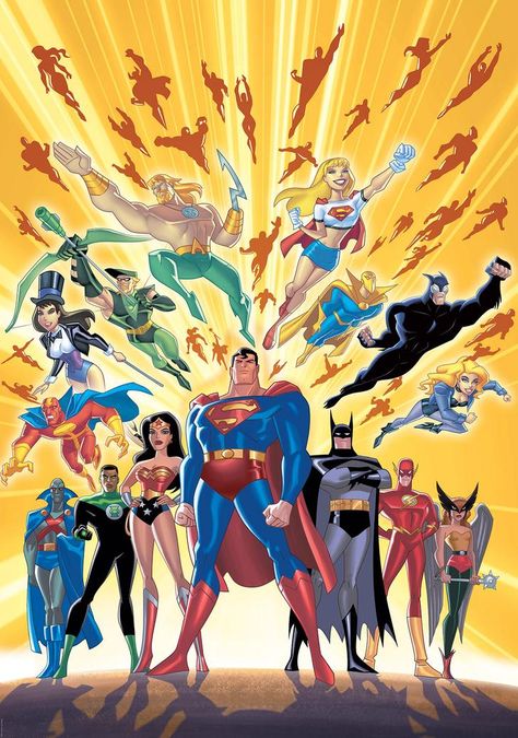 DCAU - Album on Imgur Justice League Animated, Dc Comics Collection, Justice League Unlimited, Martian Manhunter, Univers Dc, Justice League Of America, Bruce Timm, Arte Dc Comics, Dc Comics Characters