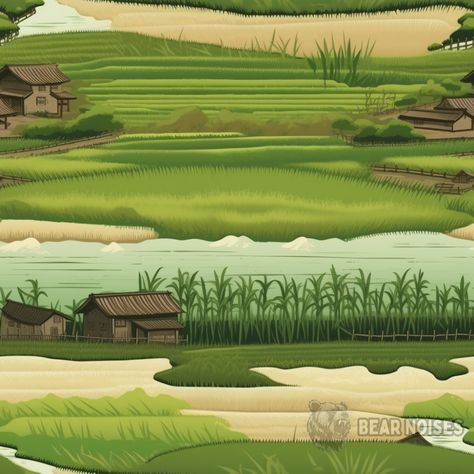 🌾🏞️ Immerse yourself in the serene beauty of the Japanese countryside with this stunning seamless image of lush green rice fields stretching as far as the eye can see. 🌾🌿 Perfect for travel, tourism, and nature lovers, as well as those in the agricultural and farming industries. 🍃🧘 Use it in your mindfulness, meditation, and wellness projects to create a tranquil and serene ambiance. Get your hands on this traditional Japanese scene and add a touch of authentic beauty to your designs! 🎋🌾 Japanese Field, Samurai Games, Japanese Countryside, Immersive Experience, Japanese Anime, Lush Green, Nature Lover, Lush, Japanese Traditional