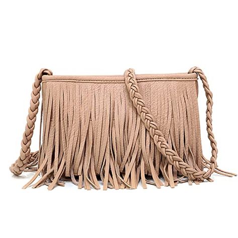 Buoyant Spring, Fringe Crossbody Purse, Womens Messenger Bag, Catalog Bag, Tassel Purse, Bohemia Style, Women Crossbody Bag, Brown Shoulder Bag, Tassel Bag