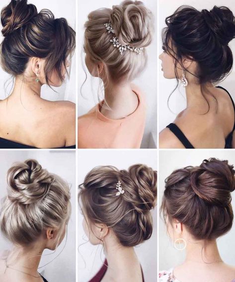 Raccolto alto morbido High Buns, Bleached Hair Repair, Ballroom Hair, Low Chignon, Wedding Hair Up, Braided Bun Hairstyles, Hair Things, Pin Curls, Wedding Hairstyles Updo