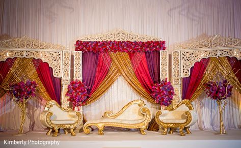 Pakistani wedding decor in St. Petersburg, FL Pakistani Wedding by Kimberly Photography | Maharani Weddings Barat Stage Decoration Pakistan, Dhoti Function, Sangeet Ideas, Mehndi Inspiration, Hindi Wedding, Indian Wedding Deco, Bridal Vibes, Asian Wedding Decor, Indian Wedding Stage