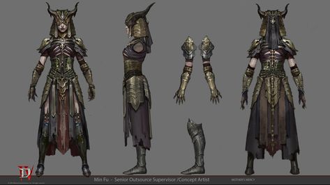 ArtStation - Diablo IV Diablo Art, Blizzard Diablo, Blizzard Entertainment, My Bestie, Game Art, Fashion Art, Concept Art, Character Design, Miniatures