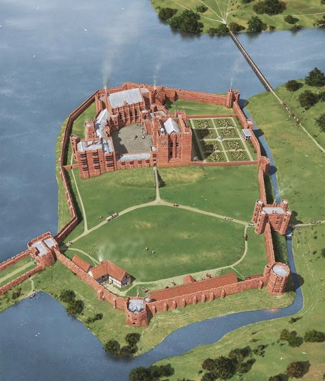 Kenilworth Castle, Castle Illustration, British Castles, Chateau Medieval, English Castles, Royal Castles, Castle House, Castle Designs, Chateau France