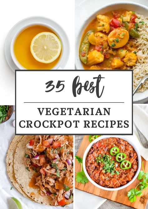 35 Best Vegetarian Crockpot Recipes Fall Crockpot Recipes Vegetarian, Healthy Fall Slow Cooker Recipes, Crockpot Dinners Vegetarian, Summer Crockpot Recipes Vegetarian, Healthy Crockpot Recipes Vegetarian, Vegetable Slow Cooker Recipes, Meatless Crockpot Meals, Vegetarian Recipes Crockpot, Vegetarian Crockpot Meals