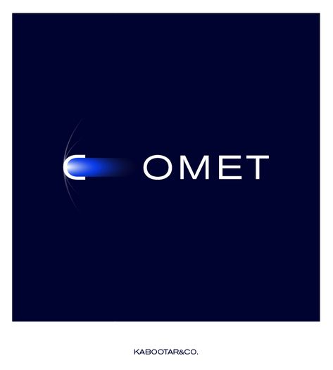 Comet Logo by Kabootar&Co Comet Logo Design, Comet Logo, Cosmic Logo, Logos Company, Cosmos Logo, Car Advertising Design, Motion Logo, Oval Logo, Adobe Illustrator Graphic Design