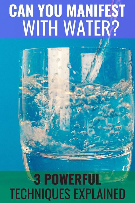 The short answer is- yes, you can manifest with water! In fact, manifesting with water is one of the most overlooked manifestation techniques. It can also be used to amplify your positive states, intentions, and emotions. When you think about it, we’re exposed to water all the time, every day. So, why not turn our “water time” into powerful manifestation rituals to enhance positive states and bring true magic into our lives? Water Spells Magic, Water Method Manifesting, Water Healing Magic, Manifesting With Water, Water Manifestation, Manifest With Water, Speaking Affirmations Into Water, Water Manifestation Technique, Water Ritual