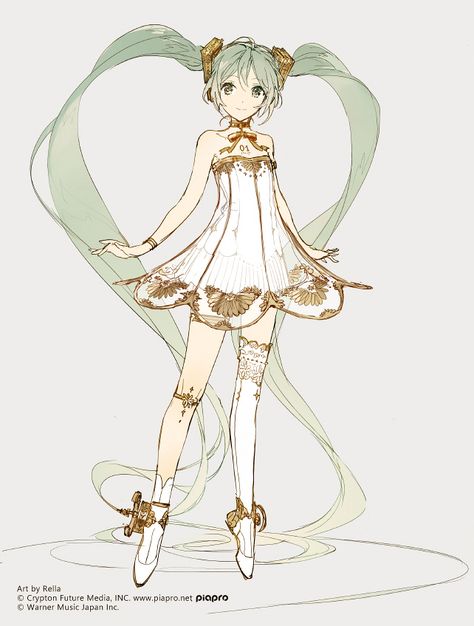 Miku Symphony, Pelo Anime, Vocaloid Characters, Beautiful Music, 2020 Design, Human Art, 영감을 주는 캐릭터, Character Design References, Art Reference Photos