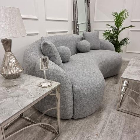 Modern Fabric Sofa, Small Sectional Sofa, Latest Sofa Designs, Grey Fabric Sofa, Modern Sofa Set, Comfortable Couch, Living Room Furnishings, Be Design, Teddy Fabric