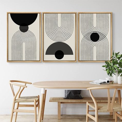 3 Piece Canvas Art Diy Easy, Deep Nails, Room Diys, Cuadros Diy, Modern Texture, Mid Century Modern Wall Art, Modern Abstract Wall Art, Mid Century Modern Walls, Abstract Wall Decor