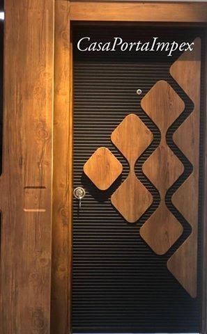 Wooden Front Door Design Modern, Main Door And Safety Door Designs, Modern Door Design Entrance, Main Door Design Entrance Modern Wooden Main Door Design Entrance Modern, Main Door With Safety Door Design, Front Door Design Modern Entrance, Door Design Modern Entrance, Front Door Design Wood Modern, Main Entrance Door Design Modern