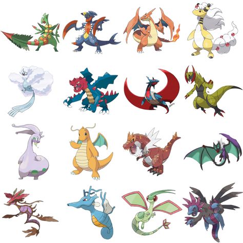 Dragon Types Brother Drawing, Sticker Moodboard, Dragon Types, Dragon Pics, Dragon Pokemon, Pokemon Pink, Pokemon Conquest, Pokémon Team, Pokemon Drawing