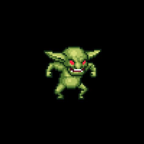 Dice Goblin Art, Goblin Pixel Art, Goblin Reference, Roguelike Game, Goblin Pc Dnd, Dnd Goblin Monster, Pixel Monster, Pixel Reference, Pixel Character