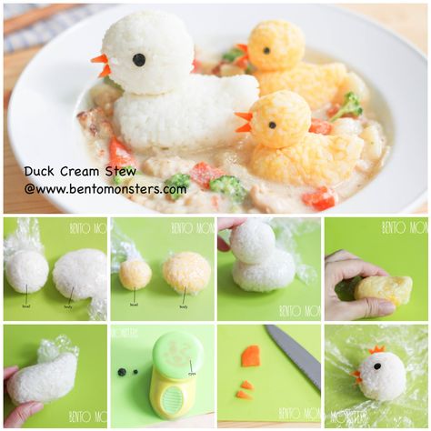 Explore bentomonsters' photos on Flickr. bentomonsters has uploaded 5115 photos to Flickr. Cute Bento Box Ideas, Bento Tutorial, Food Art Bento, Cream Stew, Bento Box Lunch For Kids, Bento Box Recipes, Bento Kids, Kids Bento, Cute Bento Boxes