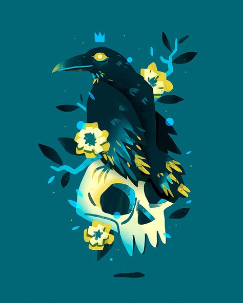 Crow Illustration, Crow Art, Getting A Tattoo, Minimalist Tattoos, 귀여운 동물, Black Bird, Pretty Art, Cool Drawings, Fun Games