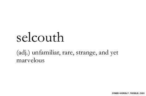 other-wordly:    pronunciation |  sel-‘kooth (click link for pronunciation guide)    I’m graduating high school today! To mark the day, here’s one of my favorite words again. Portuguese Words, Word Origins, Uncommon Words, Fancy Words, Weird Words, Unusual Words, Rare Words, Big Words, Word Definitions