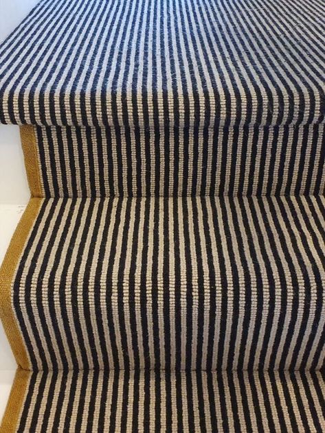 Hugh Mackay Carpets Deco Two Tone Magpie Stripe carpet installation Stripe Carpet, Art Deco Carpet, Striped Carpets, Hotel Corridor, House Staircase, Carpet Installation, Magpie, House Stuff, Outdoor Ottoman