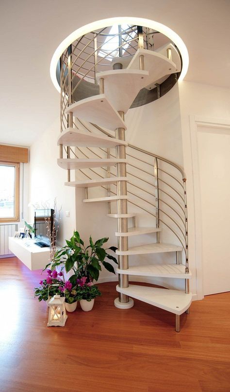 سلالم حلزونية, Round Stairs, Spiral Stairs Design, درج السلم, Tiny House Stairs, Stairway Design, Stairs Design Modern, Home Stairs, Modern Stairs