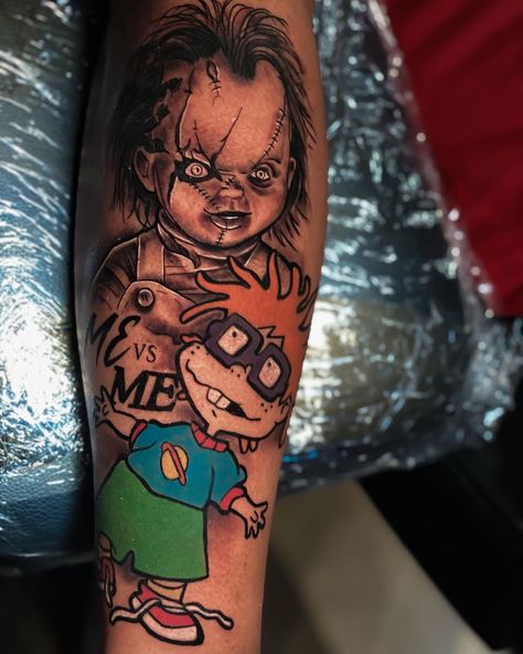 Growth Tattoos, Chucky Tattoo, Meaning Tattoos, Half Sleeve Tattoos Forearm, Tattoos Aesthetic, Guys Tattoos, Tattoos Arm, Hand Tattoos For Girls, Cute Hand Tattoos