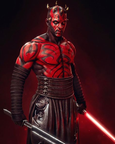 🔺The ruler of Mandalore I’ve always wanted to do this piece and even though Maul is not showing up on Mandalorian any mention of him would… Darth Maul Wallpaper, Darth Maul Art, Star Wars Legends, Dark Maul, Star Wars Character, Star Wars Sith, Star Wars Concept Art, Sith Lord, Darth Maul