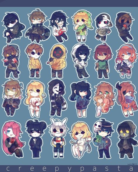 Creepypasta Chibi, Creepypasta Wallpaper, All Creepypasta Characters, Scary Creepypasta, Creepy Pasta Family, Creepypasta Funny, Eyeless Jack, Ticci Toby, Ben Drowned