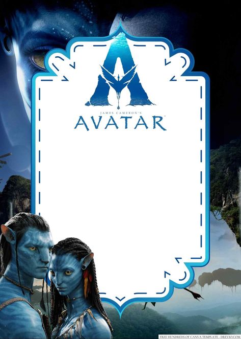 Avatar Party Invitation, Avatar Birthday Invitation, Avatar Birthday Party Ideas, Avatar Invitation, Marti 8, Toruk Makto, Avatar Birthday, Avatar Party, Avatar Disney