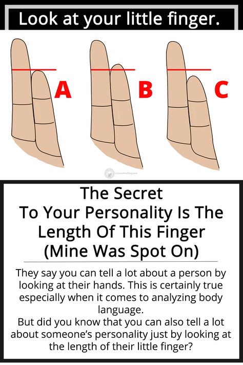 The Secret To Your Personality Is The Length Of This Finger (Mine Was Spot On) Finger Length Meaning, Body Language Hands, Finger Meaning, Reading Body Language, Body Language Signs, How To Read People, Word Online, School Communication, Palm Reading