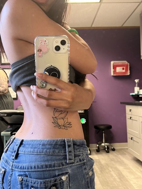 Back Dermals And Tattoo, Back Dimple Piercing With Tattoo, Dermal Piercing Back Dimples, Back Percinings Dimples, Lower Back Piercings, Back Percinings, Back Piercings Dimples, Lower Back Dermal Piercing, Back Dimple Piercing