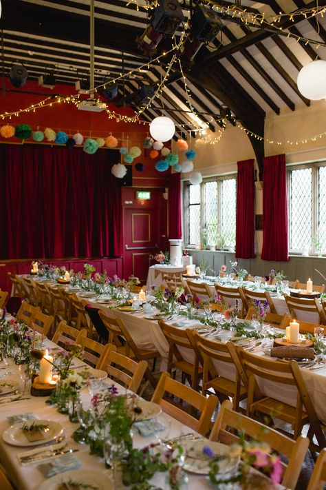 Hall Wedding Decorations, Village Hall Wedding, Hall Decoration, Wedding Hall Decorations, Wedding Halls, Diy Xmas Gifts, Wedding Venue Decorations, Hall Decor, Wedding Hall