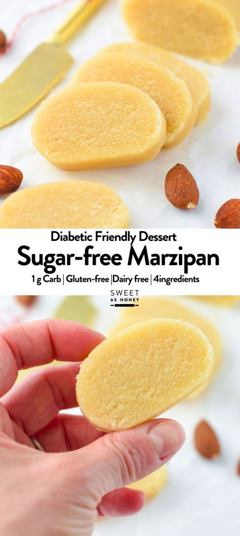 This easy 4-Ingredient Low-Carb Keto Marzipan recipe is a 10-minute Keto Christmas Dessert Recipe with a delicious nutty fondant texture and only 1 gram of net carbs per serving!Bonus, this is an egg-free marzipan recipe, also suitable for vegan keto food lovers. Low Carb Ingredients, Keto Marzipan Recipe, Keto Marzipan, Keto Meatloaf, Marzipan Recipe, Dairy Free Low Carb, Egg Diet Plan, Keto Diet Snacks, Keto Christmas