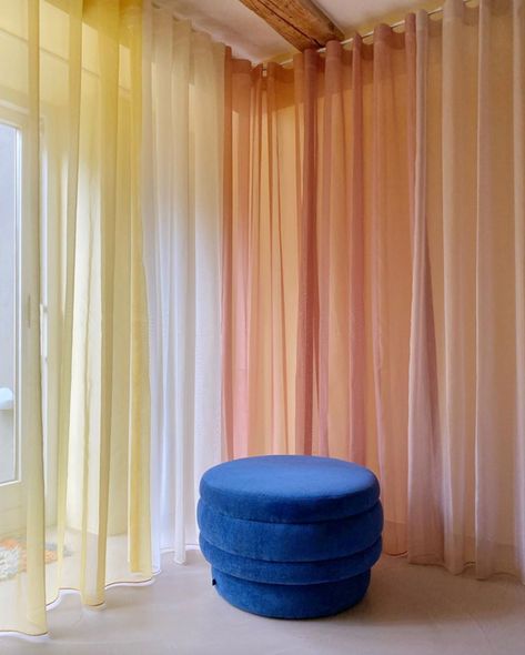 Danish Home, Architecture Set, Pastel Color Palette, Terrazzo Flooring, Pastel Colour Palette, Colorful Curtains, Scandinavian Home, Color Therapy, Sheer Curtains