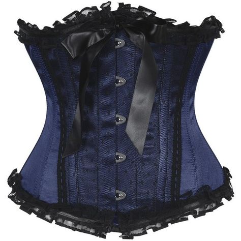 Nora Burlesque Corset ($79) ❤ liked on Polyvore featuring intimates, shapewear and burlesque corset Burlesque Corset, Blue Costumes, Bold Dresses, Angel Outfit, Blue Corset, Underbust Corset, Goth Outfits, Alternative Outfits, Corsets