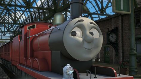 Pouty James/Gallery | Thomas the Tank Engine Wikia | Fandom James Thomas And Friends, James The Red Engine, James Thomas, Japanese Titles, Red Engine, Discovery Kids, Promotional Image, Thomas The Tank, Thomas The Train