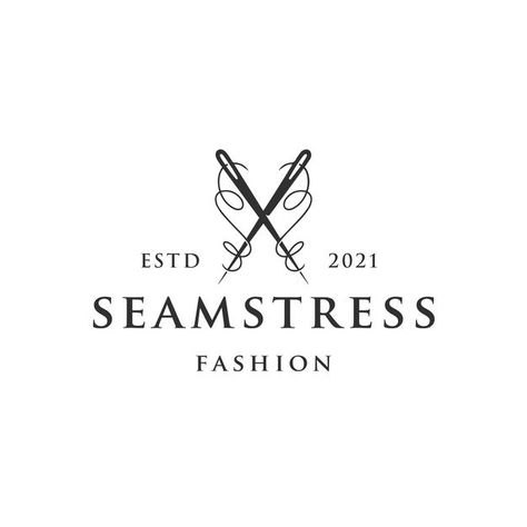 Seamstress Logo Design, Textile Logo Design Ideas, Embroidery Logo Design Ideas, Sewing Inspiration Quotes, Quilt Logo, Seamstress Logo, Embroidery Logo Design, Needle Logo, Brand Identity Design Logo Inspiration