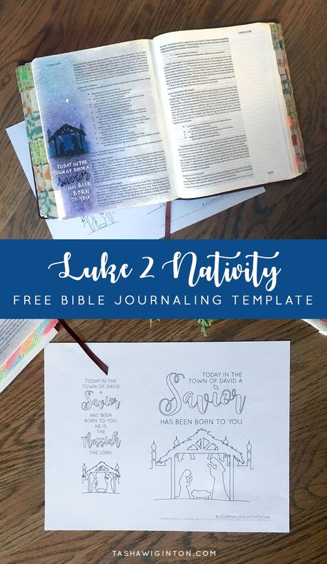 Free Bible journaling template for Luke 2:11 - Christmas Nativity Scene! Easy! Just print and trace! Nativity Template, Easy Bible Journaling, Bible Journaling Templates, Free Bible Journaling Printables, Journaling Templates, Bible Doodles, Bible Journaling Printables, Bible Journaling For Beginners, Bible Journaling Supplies