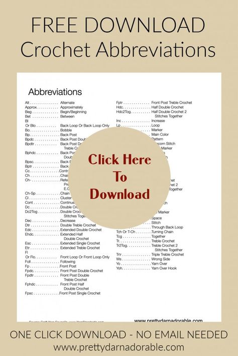 Crochet Abbreviations and How to Read Them Crochet Terms And Abbreviations, Crochet Abbreviations Charts, Unique Crochet Patterns, Crochet Projects To Sell, Different Crochet Stitches, Crochet Hack, Crochet Abbreviations, Step By Step Crochet, Crochet Hats Free Pattern