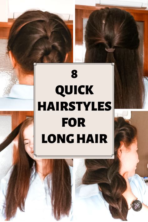 Ponytail Tricks, Ponytail Hairstyles For School, Quick Hairstyles For Long Hair, Easy And Quick Hairstyles, Easy Short Hair Styles, Styles For Women Over 60, Easy Short Hair, Carrot Hairstyles, Bob Hairstyles For Round Face