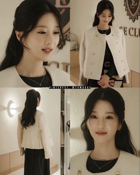 Eve Drama, Seo Yeaji, Kdrama Style, Ye Ji, Drama Fashion, Tv Show Outfits, Fashion Top Outfits, Diy Fashion Hacks, Korean Casual Outfits