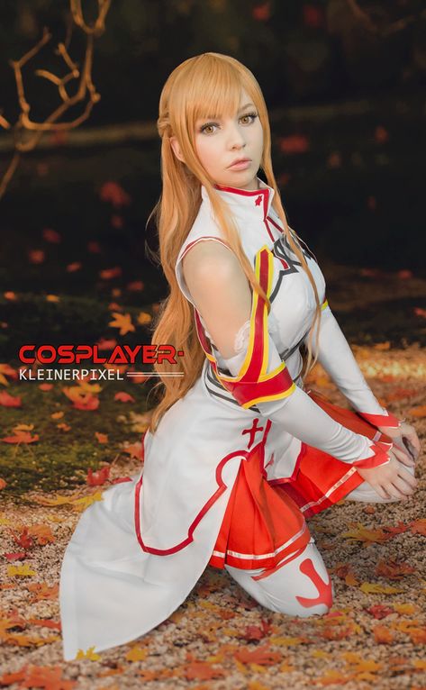 Asuna Yuuki Cosplay (Sword Art Online) by KleinerPixel Sao Asuna, Sao Cosplay, Asuna Cosplay, Cosplay Makeup Tutorial, Asuna Yuuki, Nerd Humor, Cosplay Tutorial, Animated Love Images, Nerd Girl