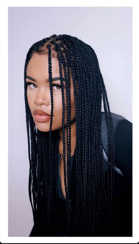 Traditional Box Braids, Arnell Armon, Knotless Braids Hairstyle, Small Box Braids Hairstyles, Black Box Braids, Small Box Braids, Individual Braids, Medium Box Braids, Real Estate Investment Trust