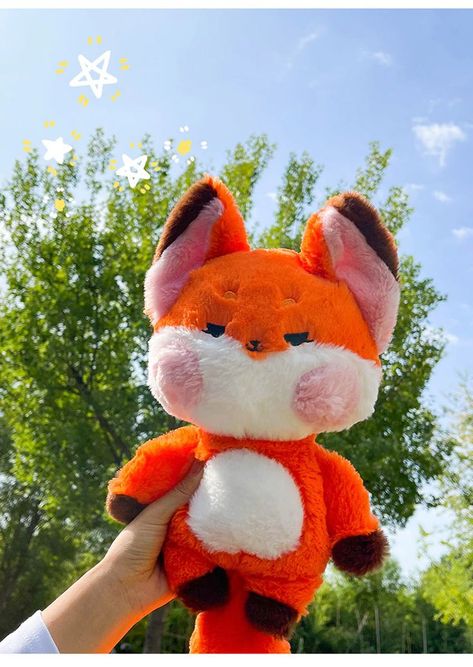 make sure to visit the website for more information Fox Plushie, Tails Doll, Fox Stuffed Animal, Fox Doll, Cute Squishies, Fox Toys, Fox Tail, Baby Comforter, Cute Stuffed Animals