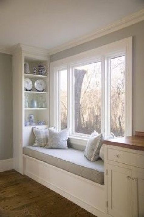 Built In Window Seat, Window Bench Seat, Window Seat Kitchen, Bay Window Seat, Window Seat Storage, Bedroom Seating Area, Window Seat Design, Alternative Seating, Window Bench