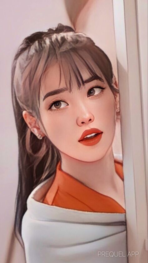 Kpop Fanart Girl, Iu Cartoon, Iu Fan Art, Korean Digital Art, Iu Anime, Kpop Digital Art, Iu Art, Iu Fanart, Cartoon Filter