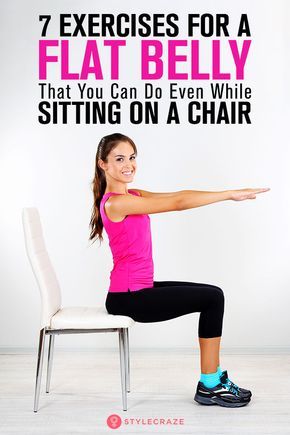 7 Exercises For A Flat Belly That You Can Do Even While Sitting On A Chair #health #fitness Seated Exercises, Chair Exercises, Senior Fitness, Pole Fitness, Body Fitness, Motivation Fitness, Belly Workout, Fitness Transformation, Flat Belly Workout