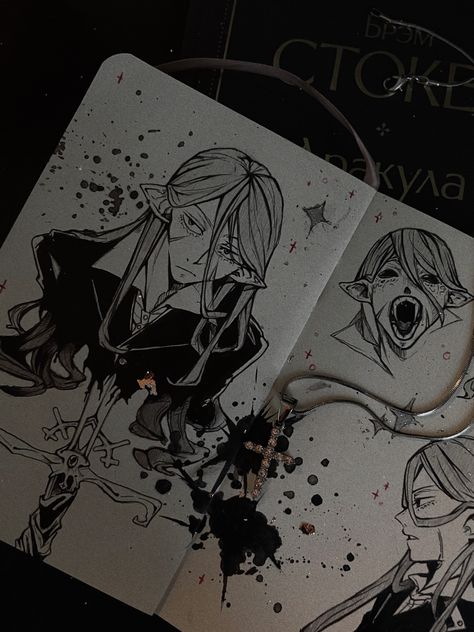 #drawing #sketchbook #bsd #bungoustraydogs #bramstoker #vampire #vampireart Bsd Sketchbook, Bsd Bram, Bram Stoker Bsd, Bram Bsd, Sketchbook Cover, Vampire Art, Drawing Sketchbook, Ghost Busters, Bram Stoker