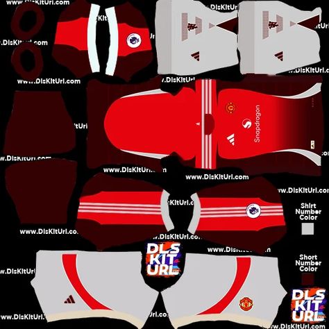 Manchester United 24/25 Kits for DLS 24 | Dream League Soccer 2024 Manchester United Kit, Dream League Soccer Kits, Dls Kits, Netherlands Flag, Soccer Kits, Adidas Kids, Soccer Games, Man Utd, Man United