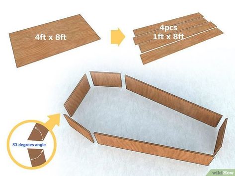 Comment faire un cercueil: 9 étapes - wikiHow Coffin Bookshelf Diy Plans, Coffin Shelf Diy Plans, Diy Coffin Shelf, Coffin Bookshelf, Coffin Decor, Coffin Box, Halloween Coffin, Diy Halloween Projects, Bookshelves Diy